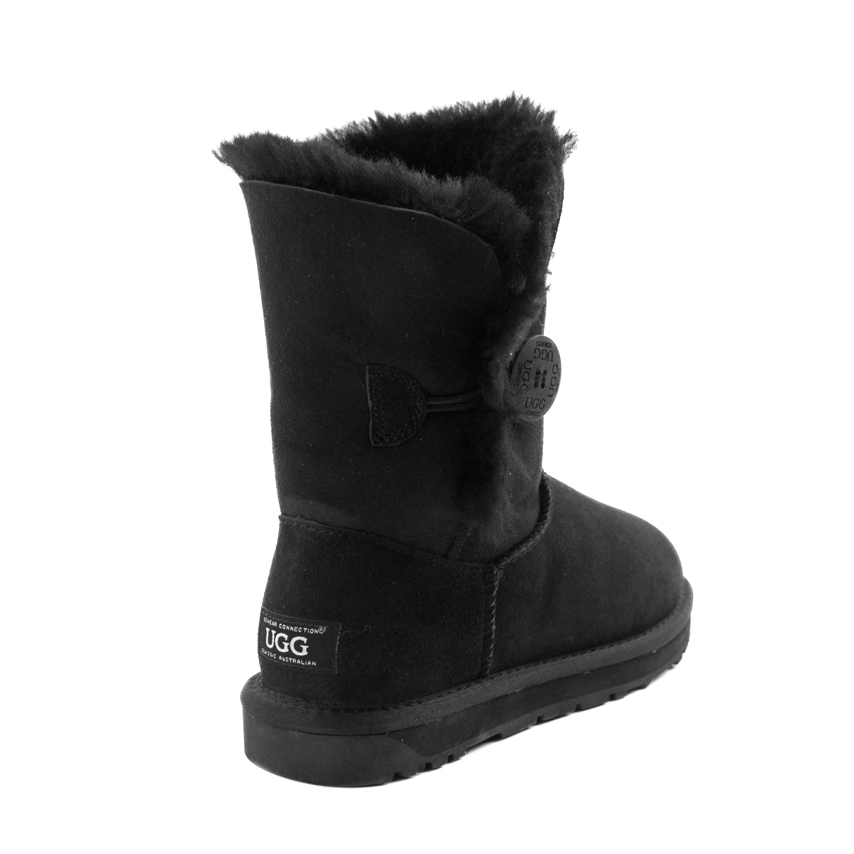 Ugg Classic Short Button Boots (Water Resistant)-Boots-PEROZ Accessories