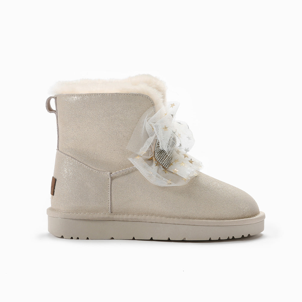 Ugg Brooke Bling Bows Boots-Boots-PEROZ Accessories