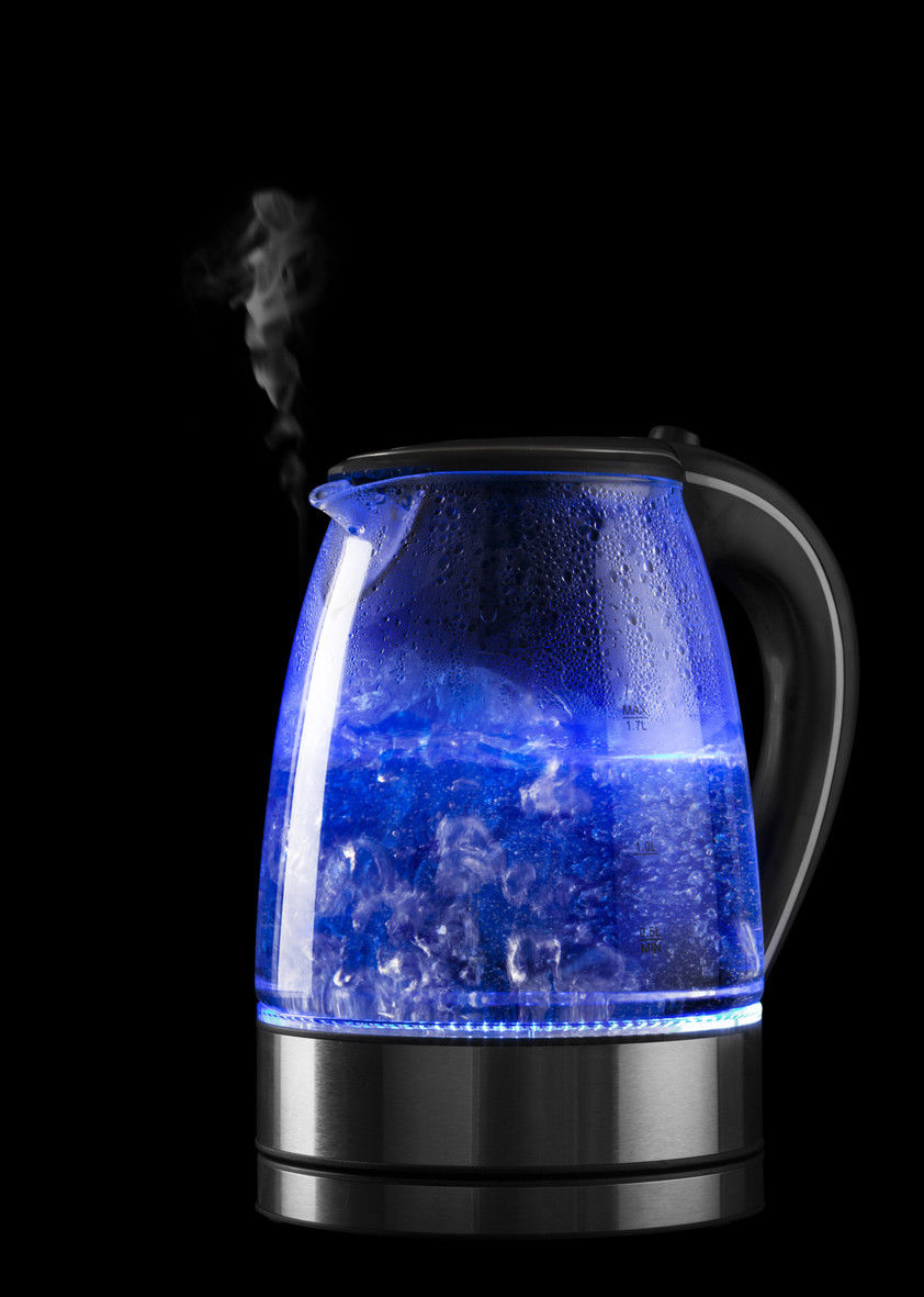 Pursonic Glass Kettle Electric LED Light Kitchen Water Jug Stainless Steel-Small Kitchen Appliances-PEROZ Accessories
