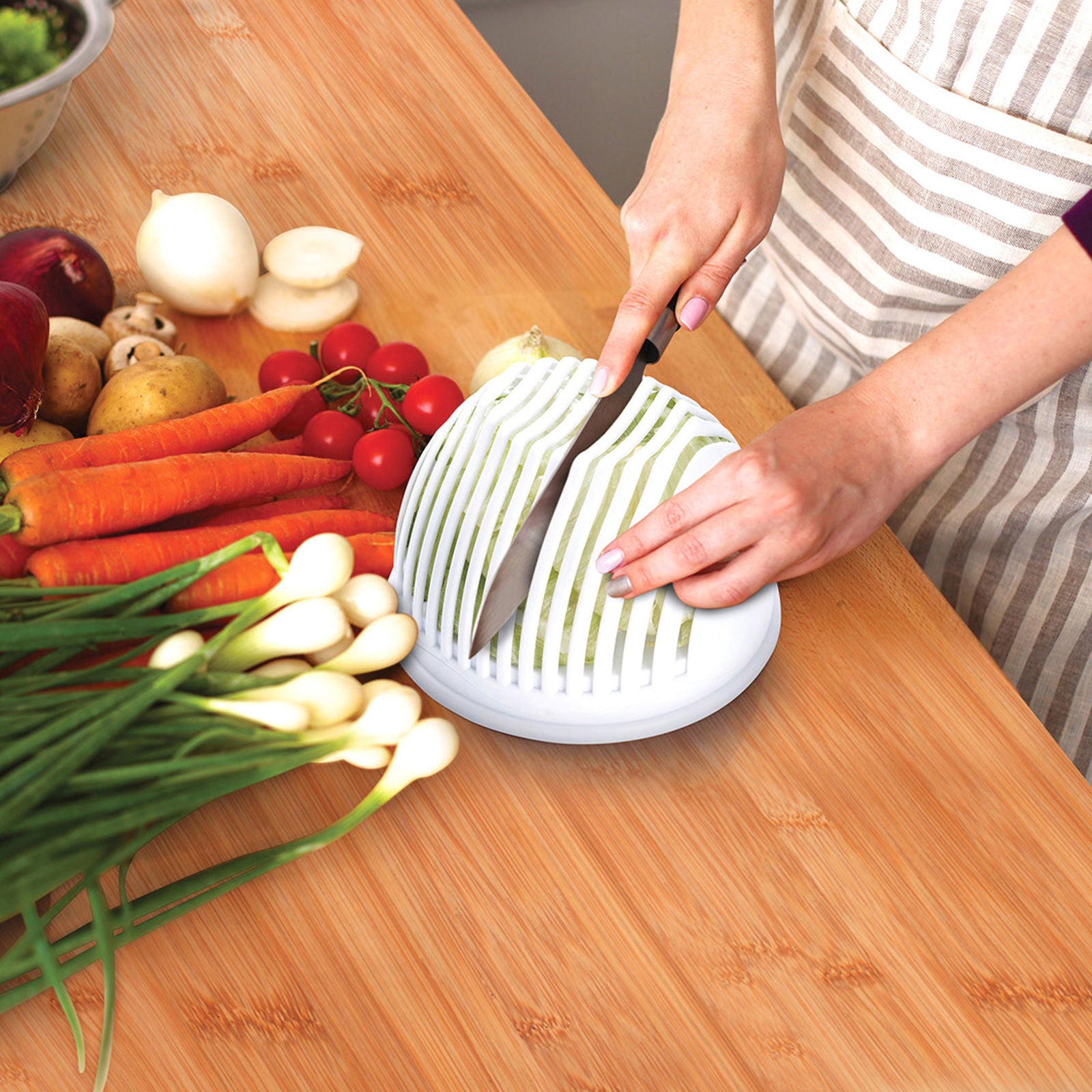 Instant Salad Maker Tool Easy Convenient Quick Healthy Vegetable Slicer-Small Kitchen Appliances-PEROZ Accessories