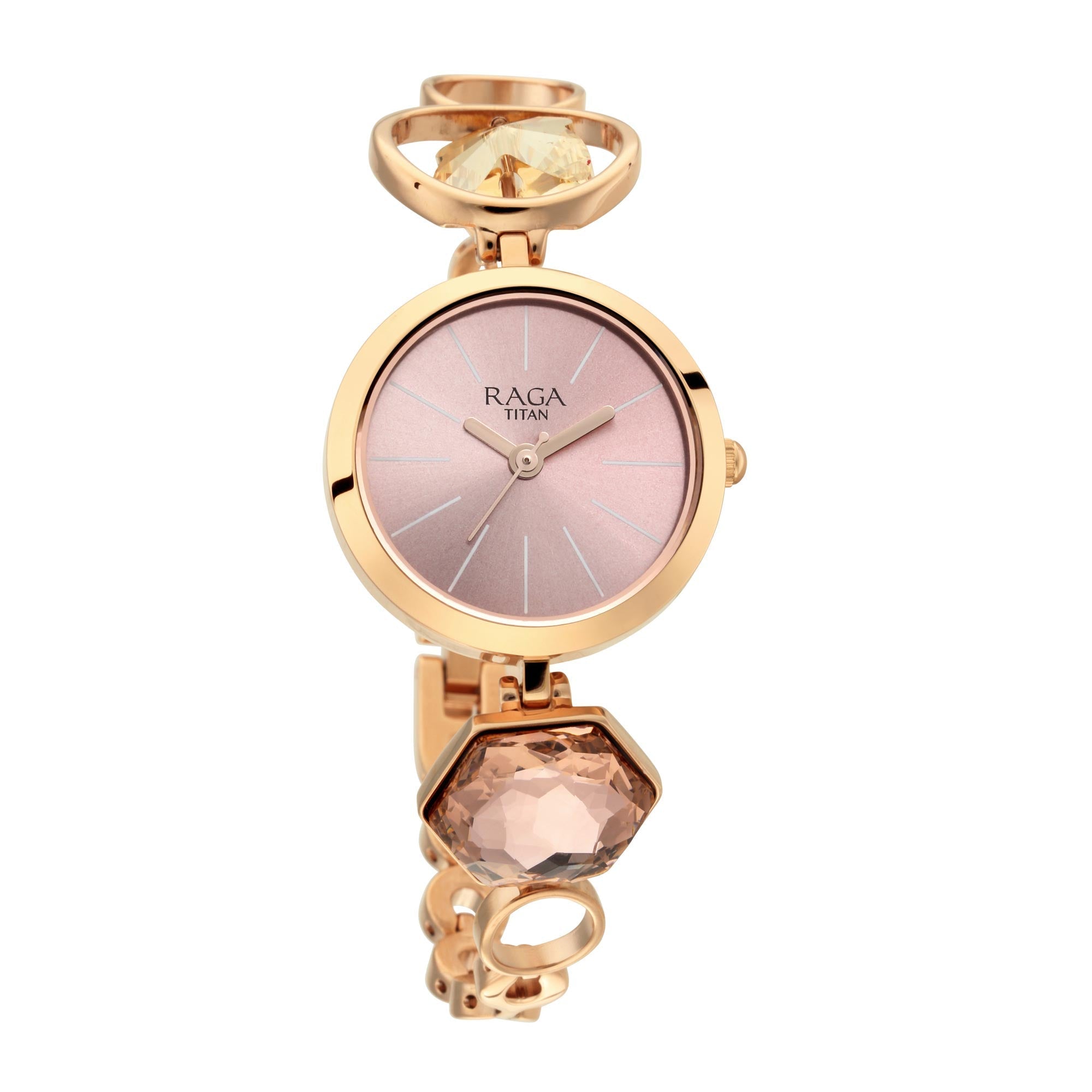 Titan Raga Moments Of Joy Mother of Pearl Dial Women Watch With Metal Strap-PEROZ Accessories