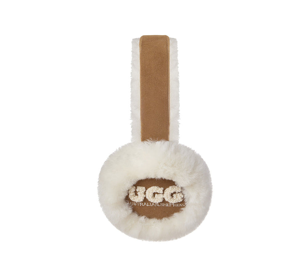 AUSTRALIAN SHEPHERD UGG Women Sheepskin Wool Cloud Earmuff