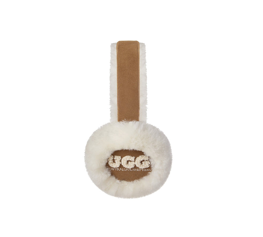 AUSTRALIAN SHEPHERD UGG Kids Sheepskin Wool Cloud Earmuff