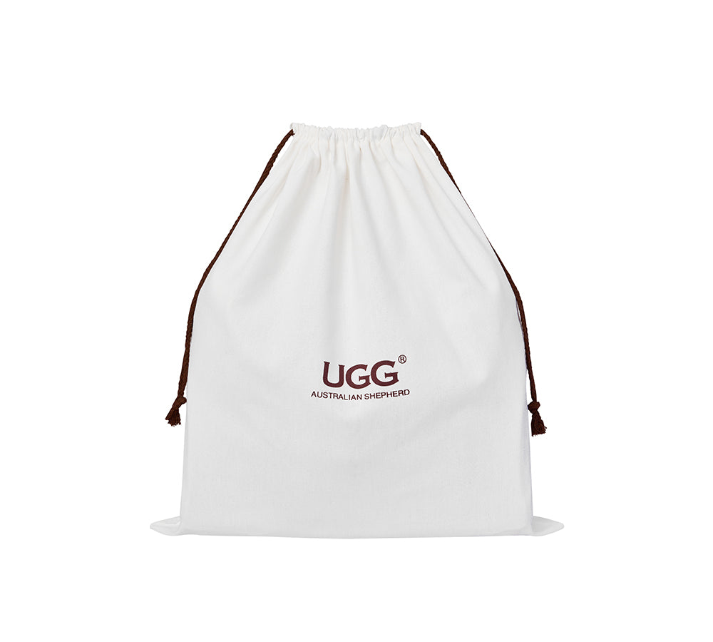 AUSTRALIAN SHEPHERD Women Fluffy Wool Adjustable Strap Over Shoulder Tote Bag Duwel