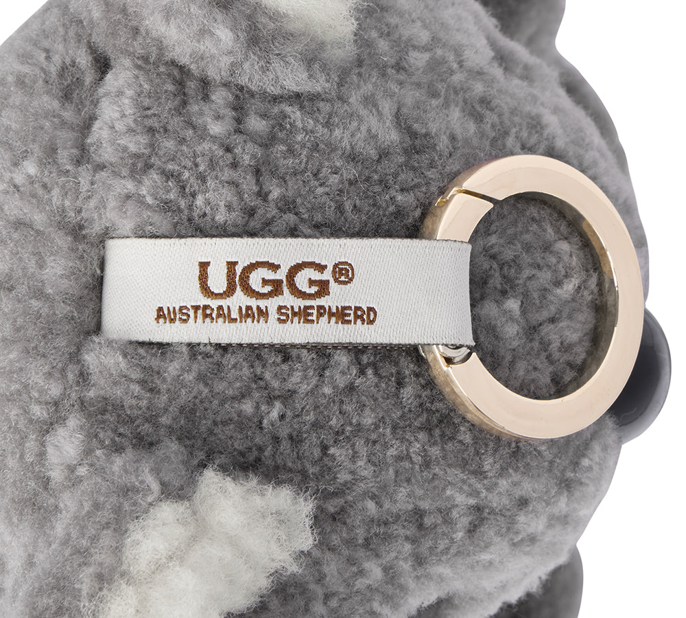 Large Koobi Keyring Australian Shepherd UGG