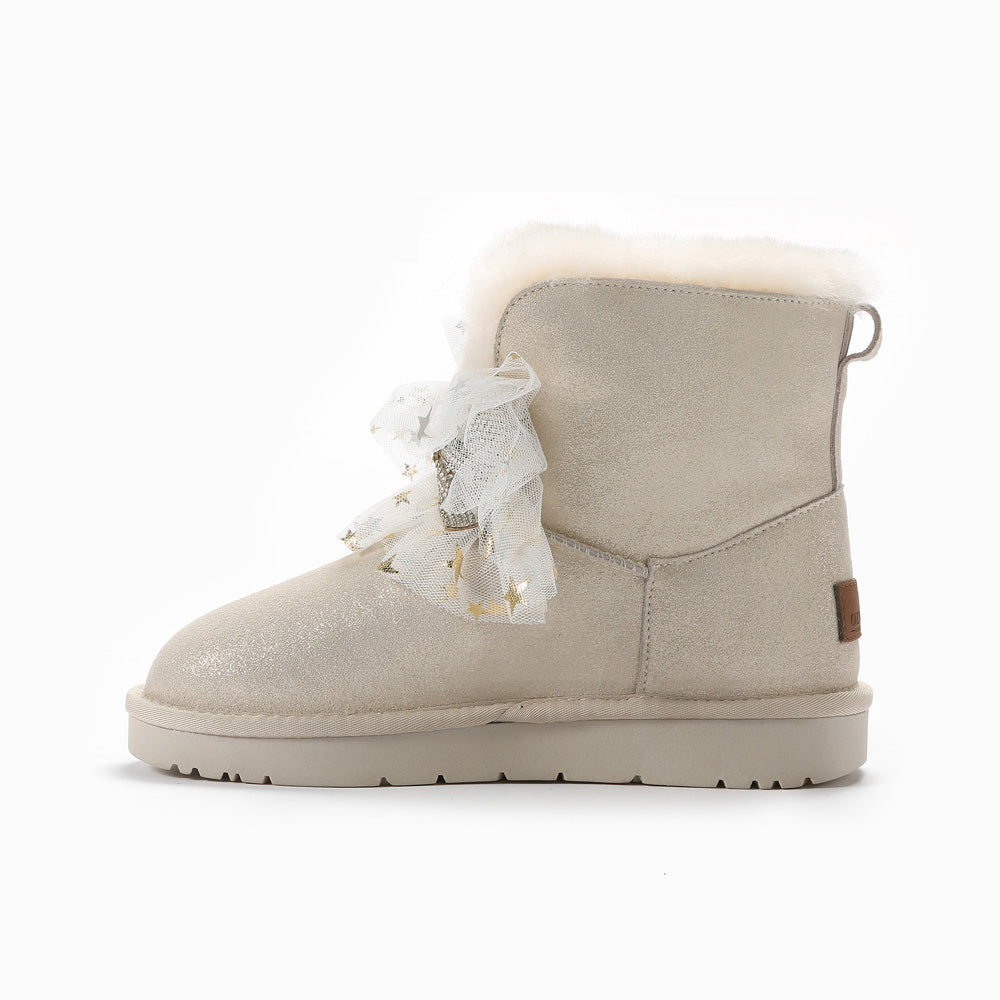 Ugg Brooke Bling Bows Boots-Boots-PEROZ Accessories