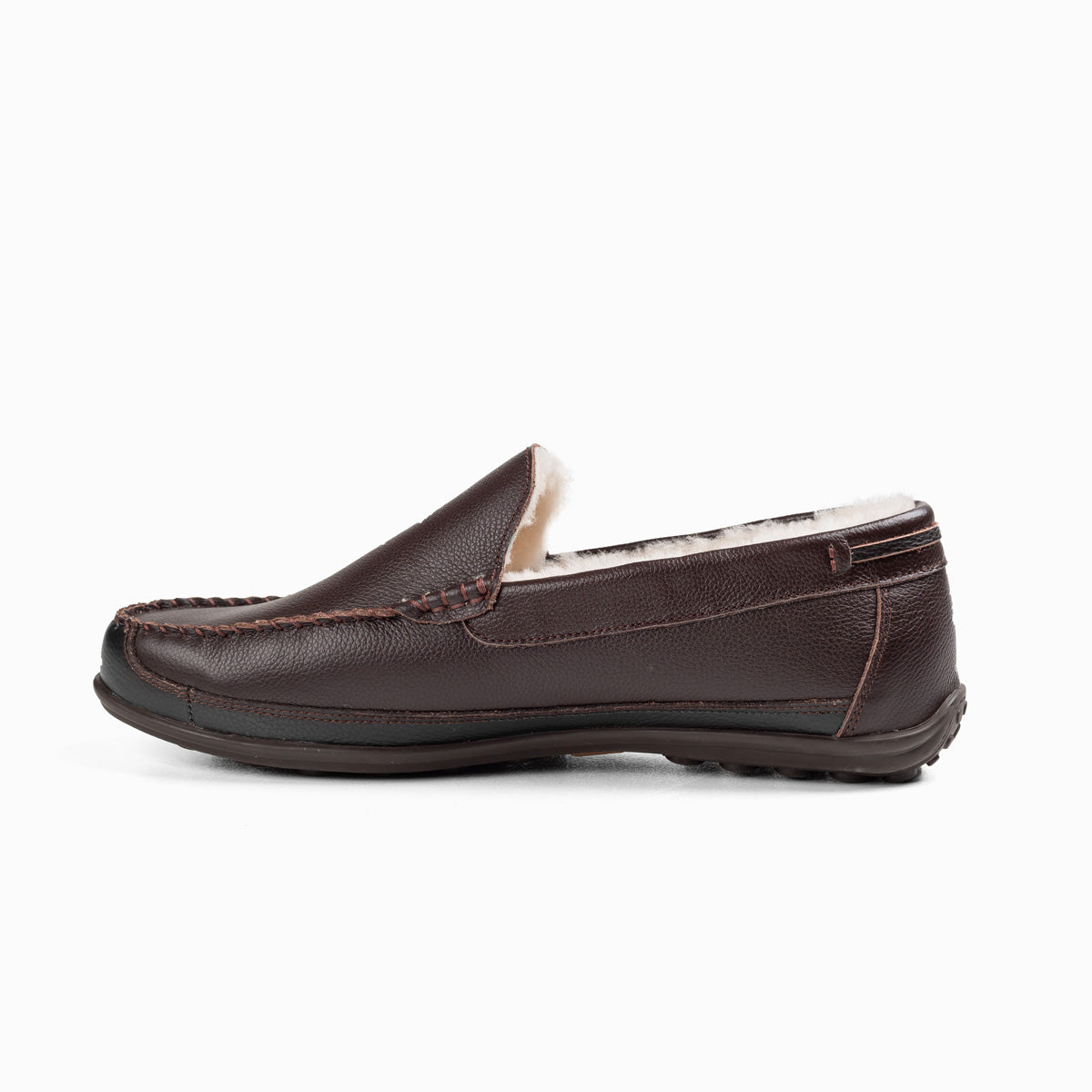 Ugg Mens Ryan Plain Moccasin-Loafers & Moccasins-PEROZ Accessories