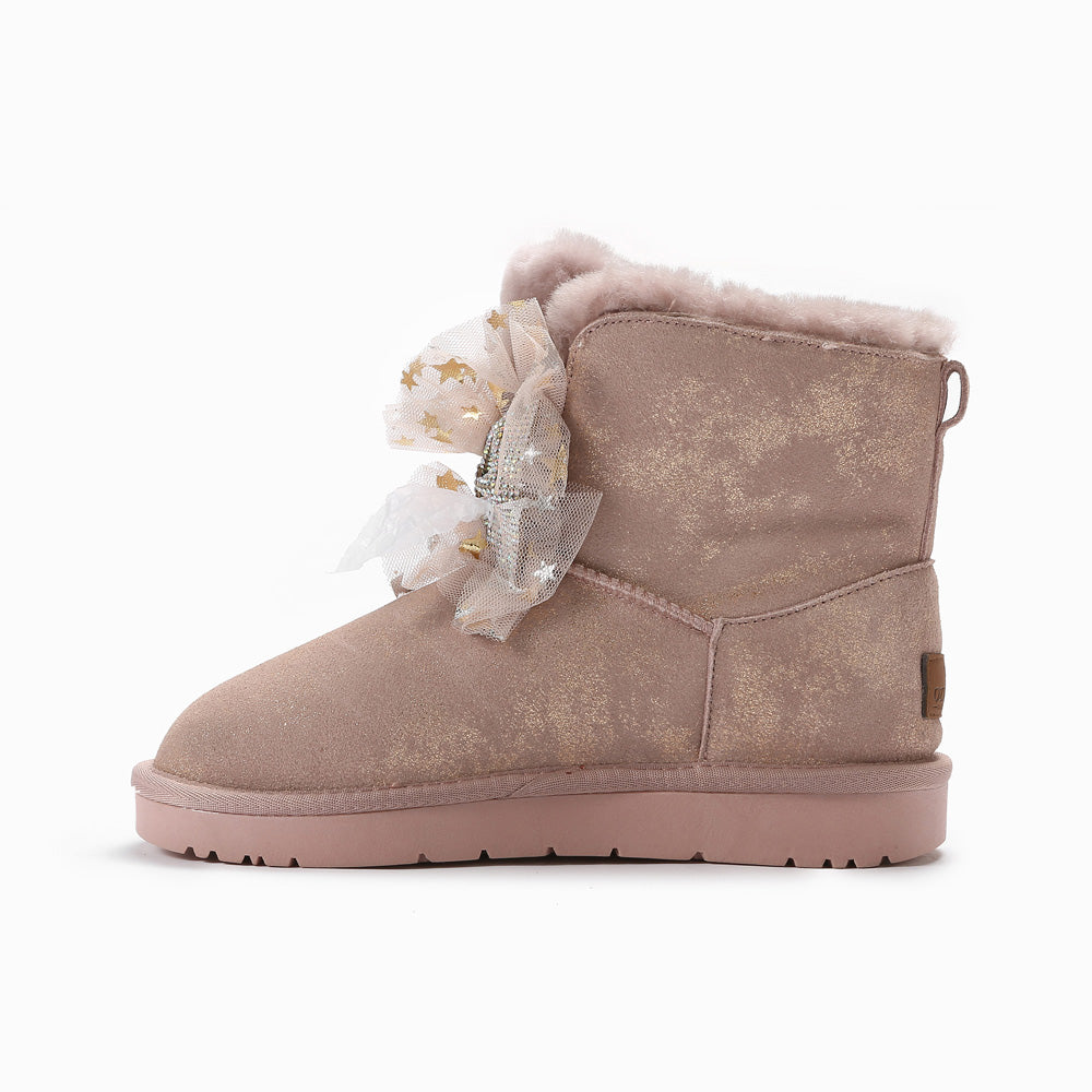 Ugg Brooke Bling Bows Boots-Boots-PEROZ Accessories