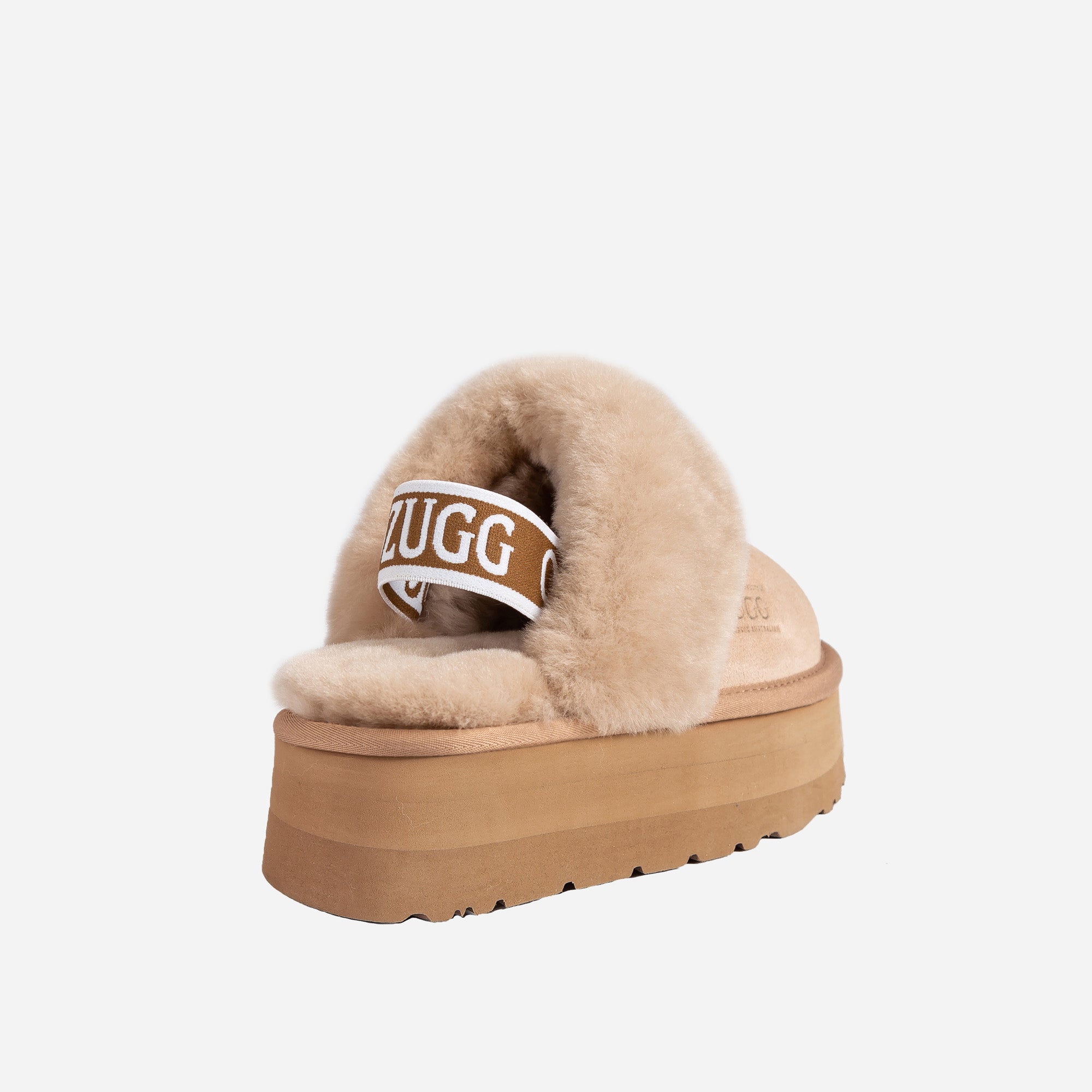 Ugg High Platform Slipper (Elastic Backstrap) (5cm)-LADIES UGG-PEROZ Accessories