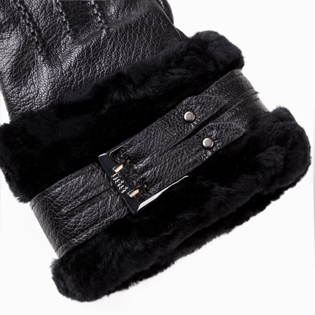 Ugg Lamb Skin Cuff Glove-Gloves-PEROZ Accessories