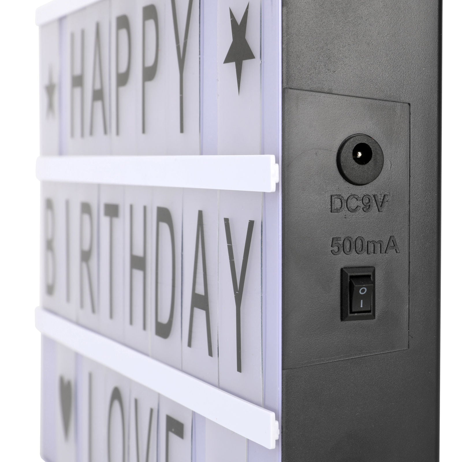 Battery Powered LED Light Cinematic Decorative Letter Box 85 Letters Numbers-Other-PEROZ Accessories
