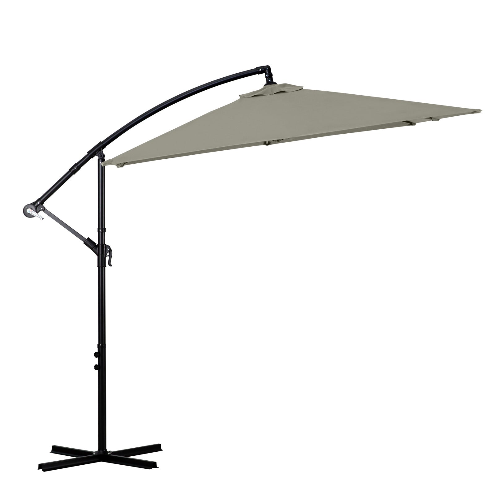 Milano 2.2M Outdoor Umbrella Cantilever Garden Deck Patio Shade Water-Resistant-Outdoor Umbrellas-PEROZ Accessories