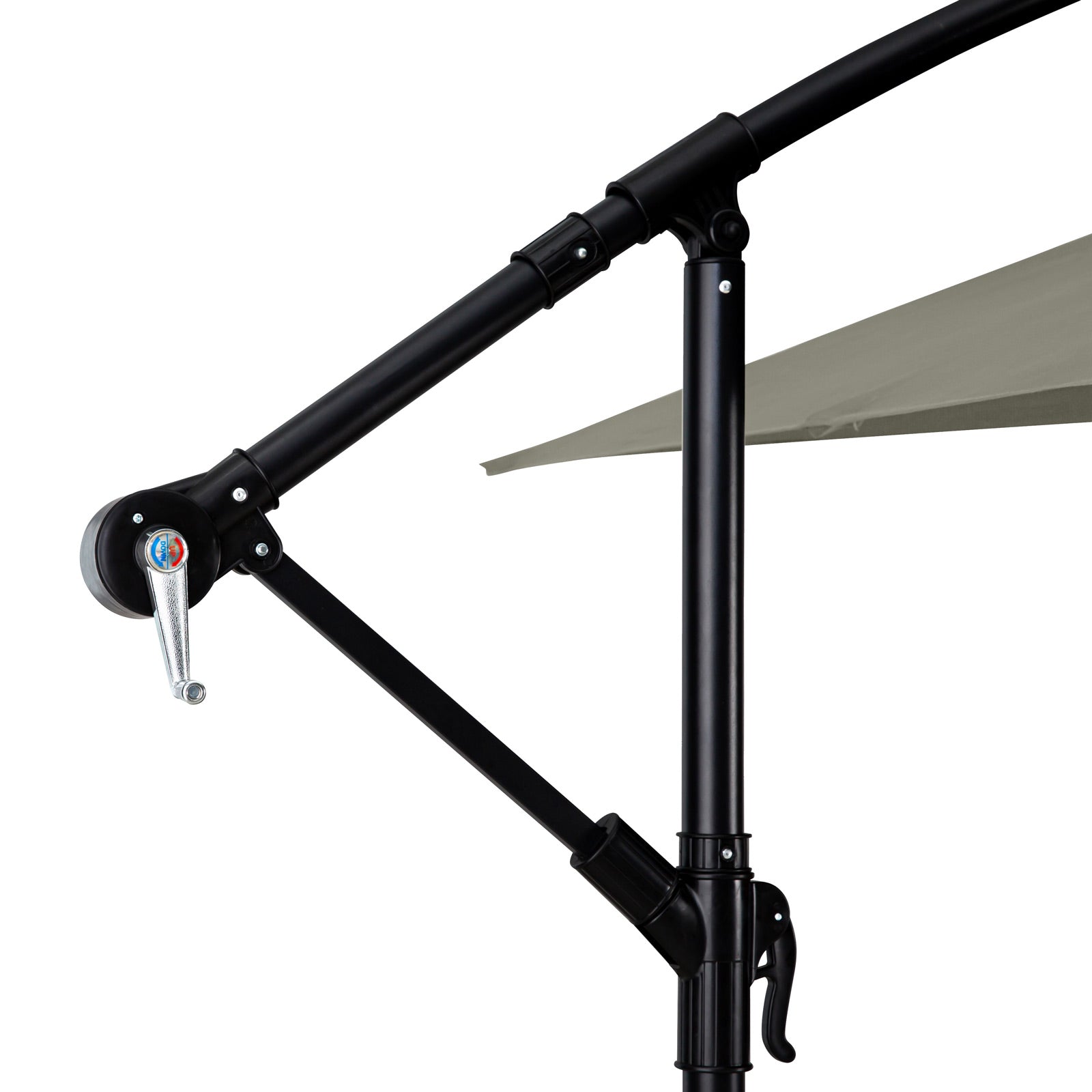 Milano 2.2M Outdoor Umbrella Cantilever Garden Deck Patio Shade Water-Resistant-Outdoor Umbrellas-PEROZ Accessories