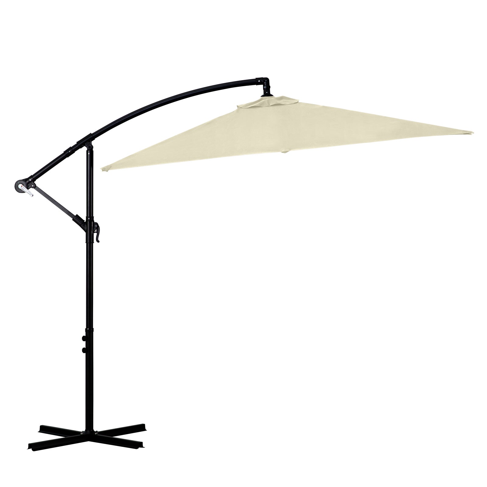 Milano 2.2M Outdoor Umbrella Cantilever Garden Deck Patio Shade Water-Resistant-Outdoor Umbrellas-PEROZ Accessories