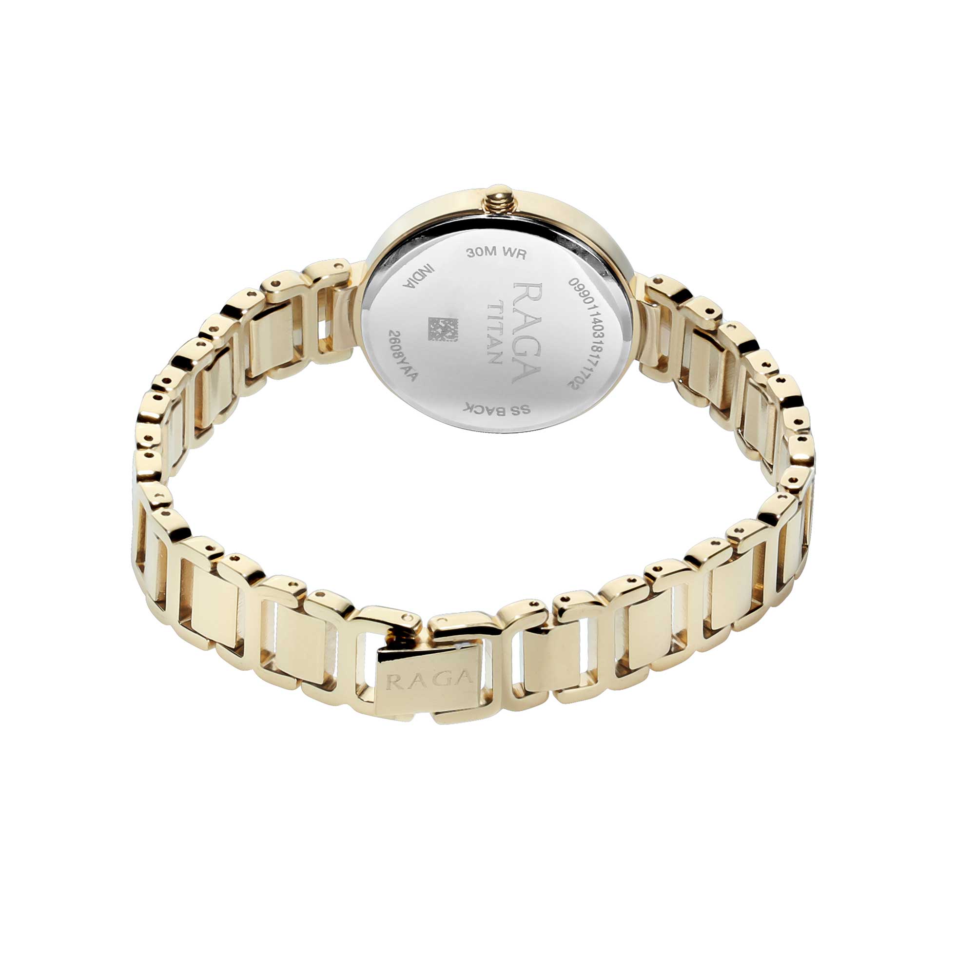 Titan Raga Viva Champagne Dial Women Watch With Metal Strap-PEROZ Accessories