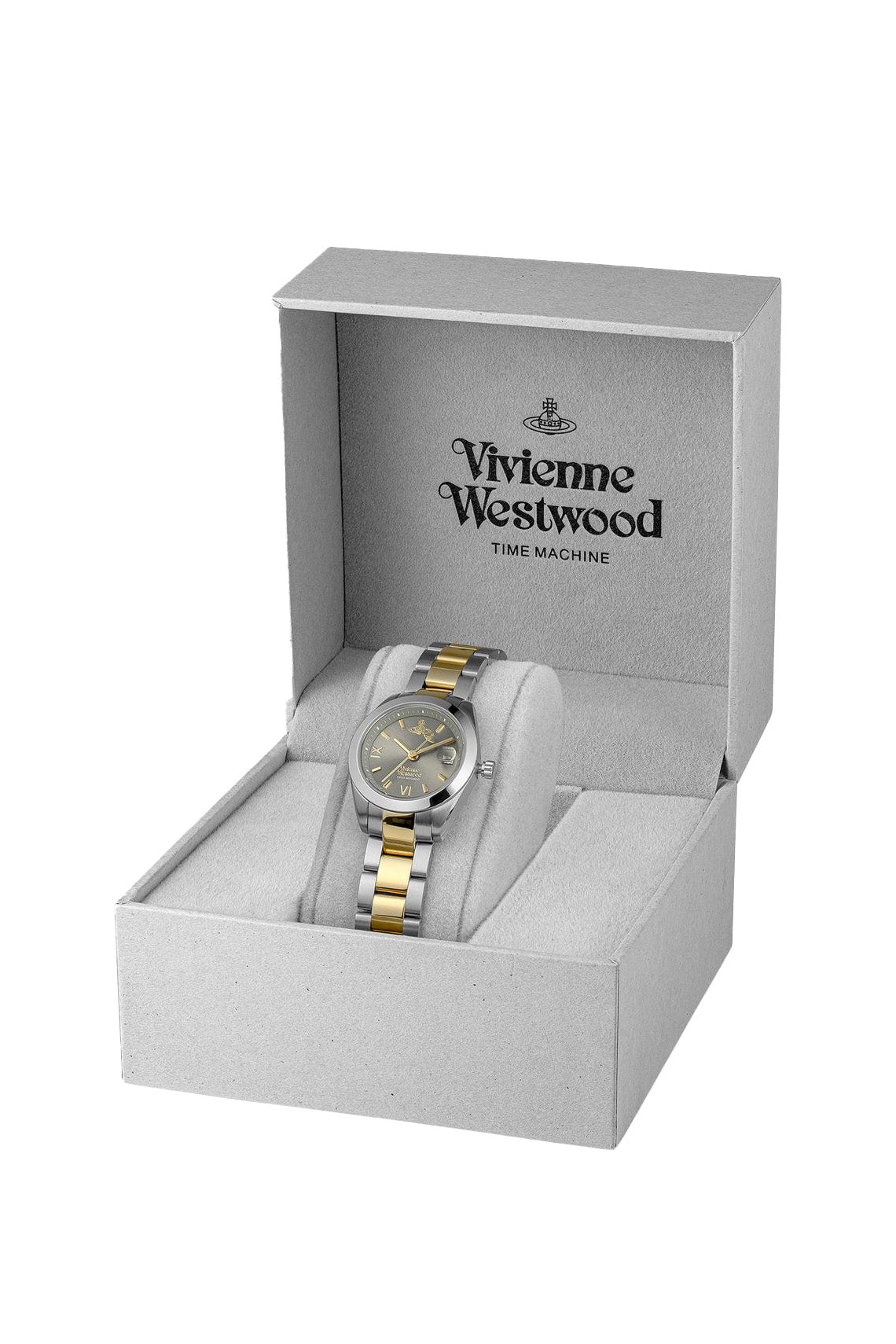 Vivienne Westwood Westwood Fenchurch Silver Dial Two Tone Strap Watch-PEROZ Accessories