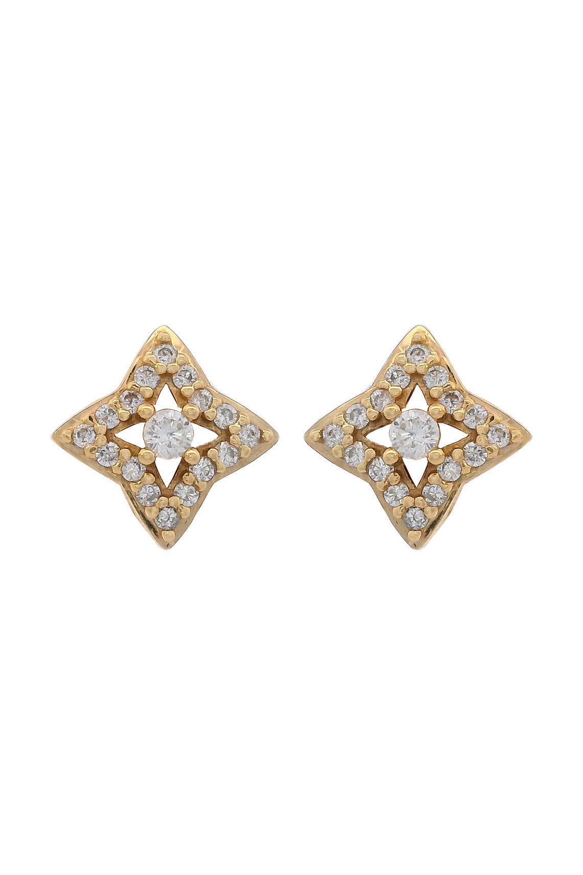 GEORGINI MIDNIGHT VELVET FAIRWATER PETITE EARRINGS GOLD-PEROZ Accessories