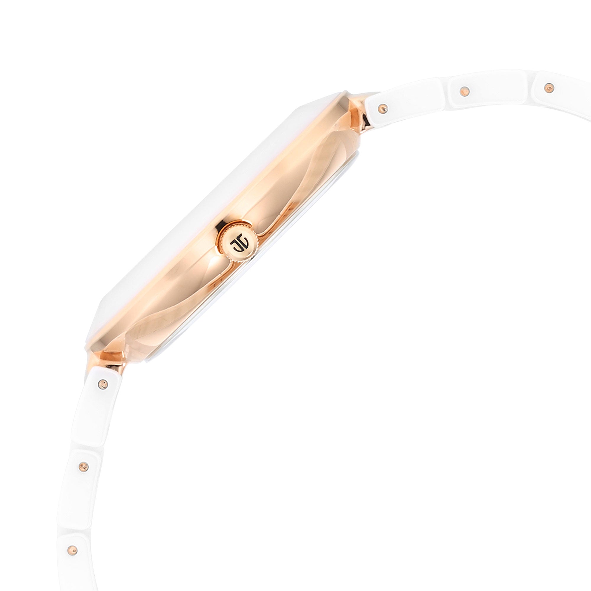 Titan Purple Ceramics White Dial Analogue Ceramic Strap watch for Women-PEROZ Accessories