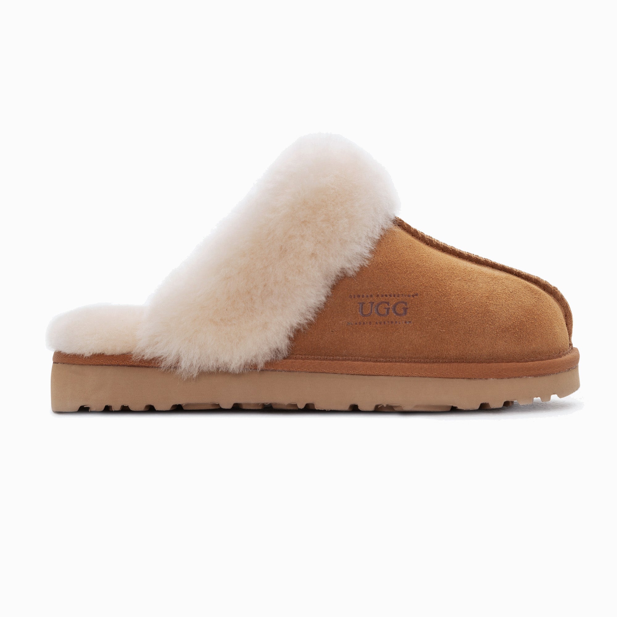 Ugg Slippers Premium Australia Sheepskin Unisex Scuffette Suede-Slippers-PEROZ Accessories