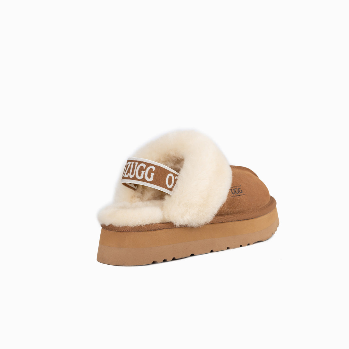 Ugg Platform Slipper (Elastic Backstrap)-Slippers-PEROZ Accessories