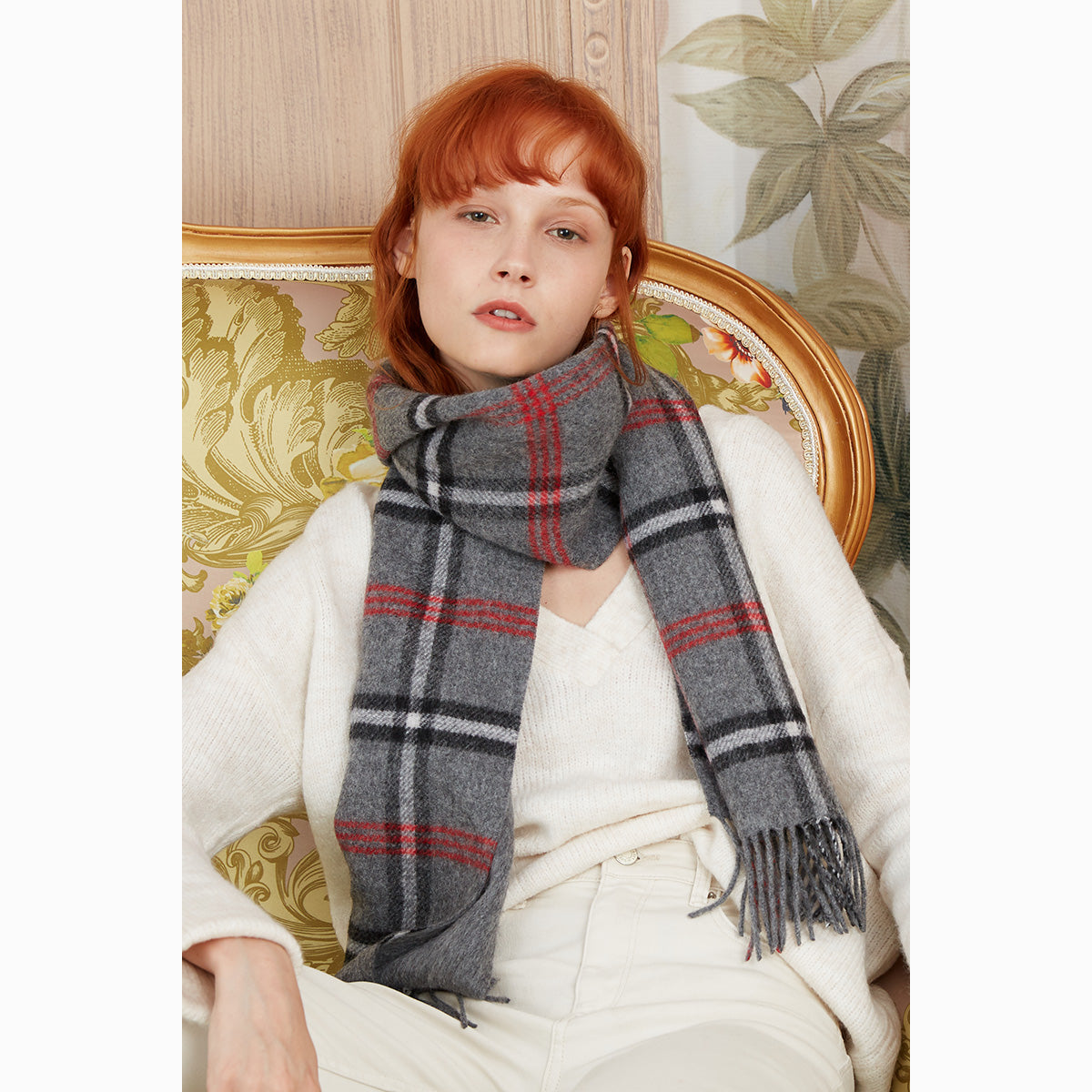 Ugg 100% Australian Merino Wool Reversible Wrap Grey-Wrap-PEROZ Accessories