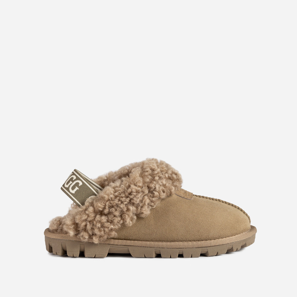 Ugg Coquette Curly Slipper (Elastic Backstrap)-LADIES UGG-PEROZ Accessories