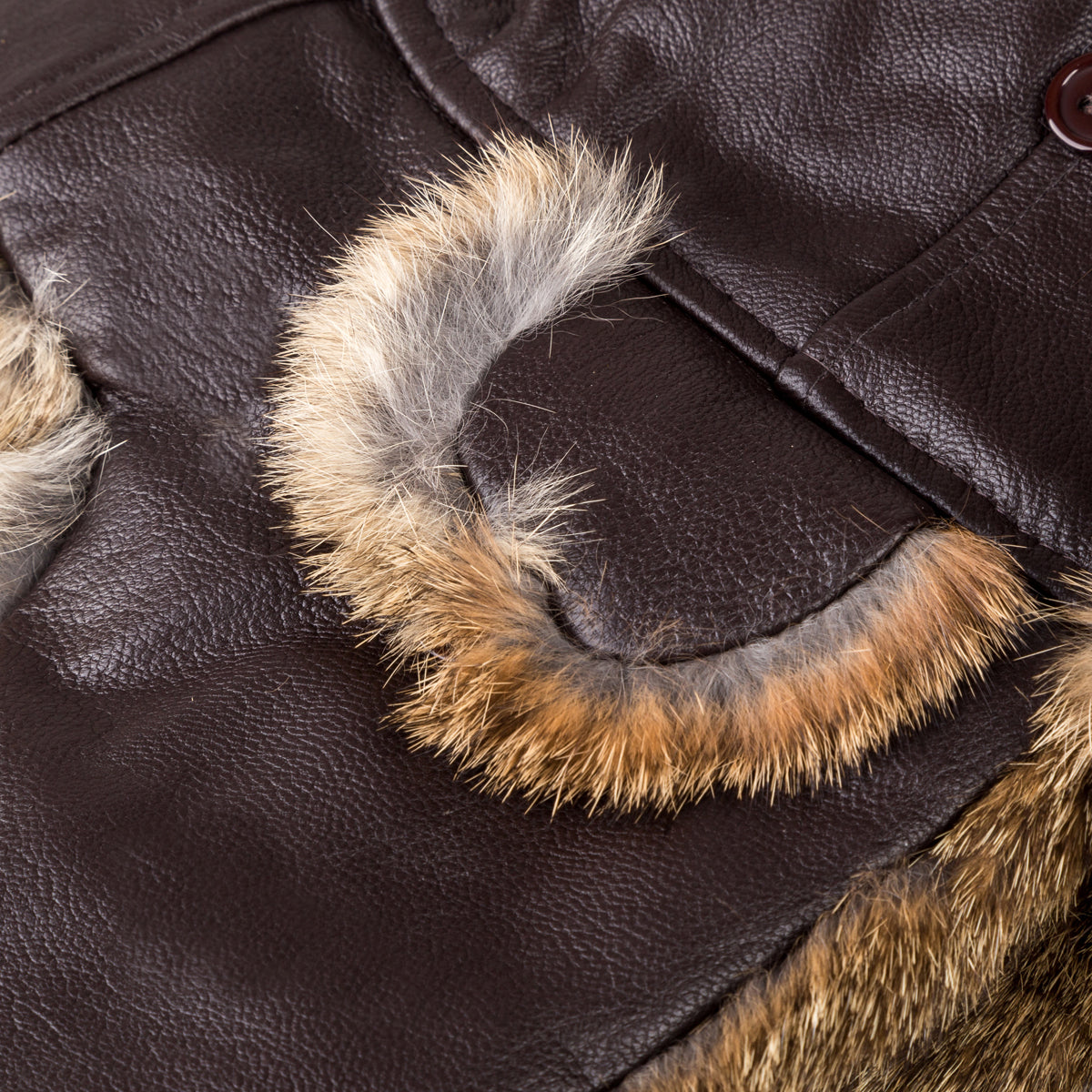 Ugg Kids Vintage Rodeo Leather Rabbit Fur Aviator Hat-Hats-PEROZ Accessories