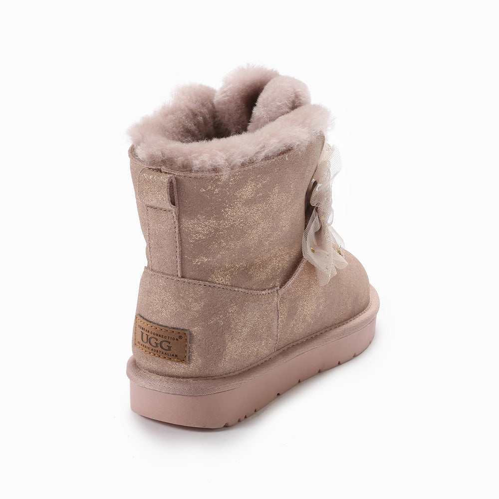 Ugg Brooke Bling Bows Boots-Boots-PEROZ Accessories