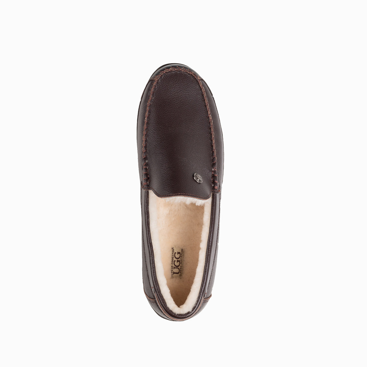 Ugg Mens Ryan Plain Moccasin-Loafers & Moccasins-PEROZ Accessories