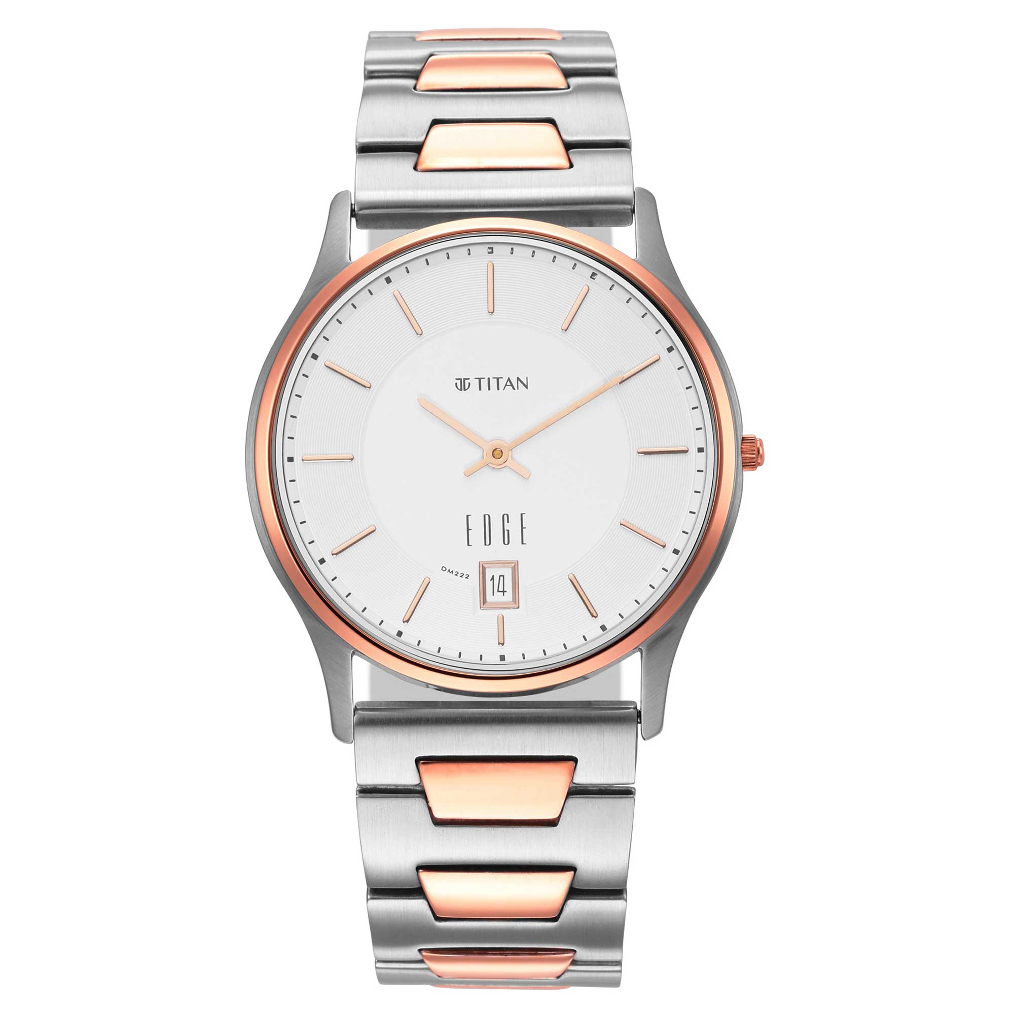 Titan Quartz Analogue Silver Dial Stainless Steel Strap Watch for Men-PEROZ Accessories