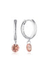 MIRAGE ALICE MORGANITE DROPLET EARRINGS SILVER-PEROZ Accessories