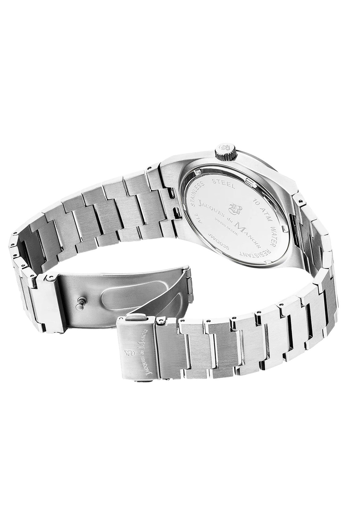 JDM Horizon Gents 41mm 100m Black Dial Stainless Steel Strap Watch-PEROZ Accessories