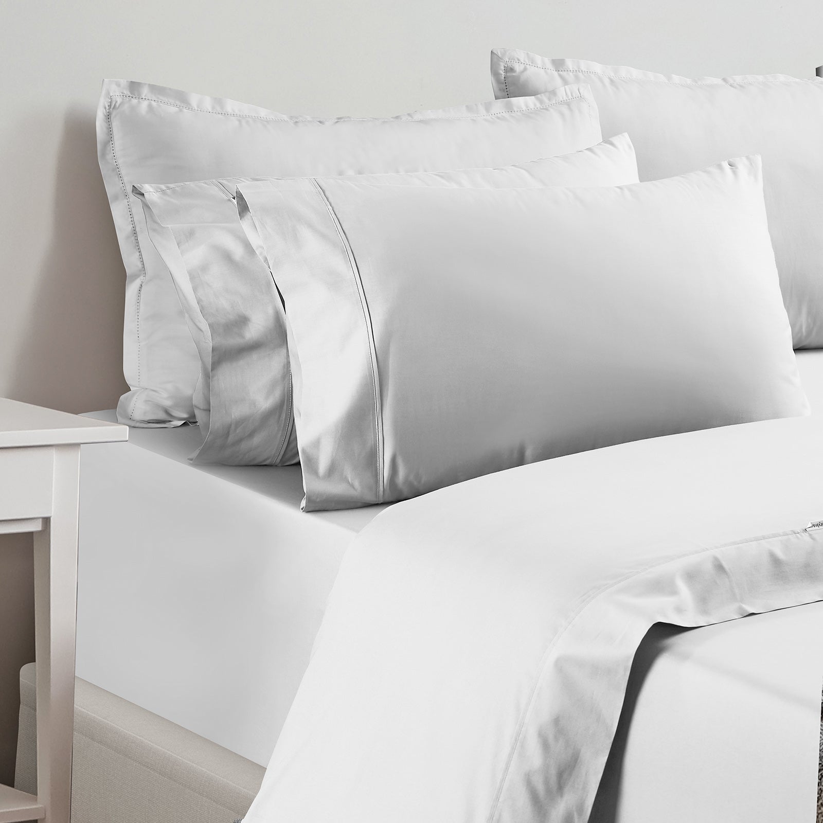Renee Taylor 1500 Thread Count Pure Soft Cotton Blend Flat & Fitted Sheet Set-Bed Linen-PEROZ Accessories