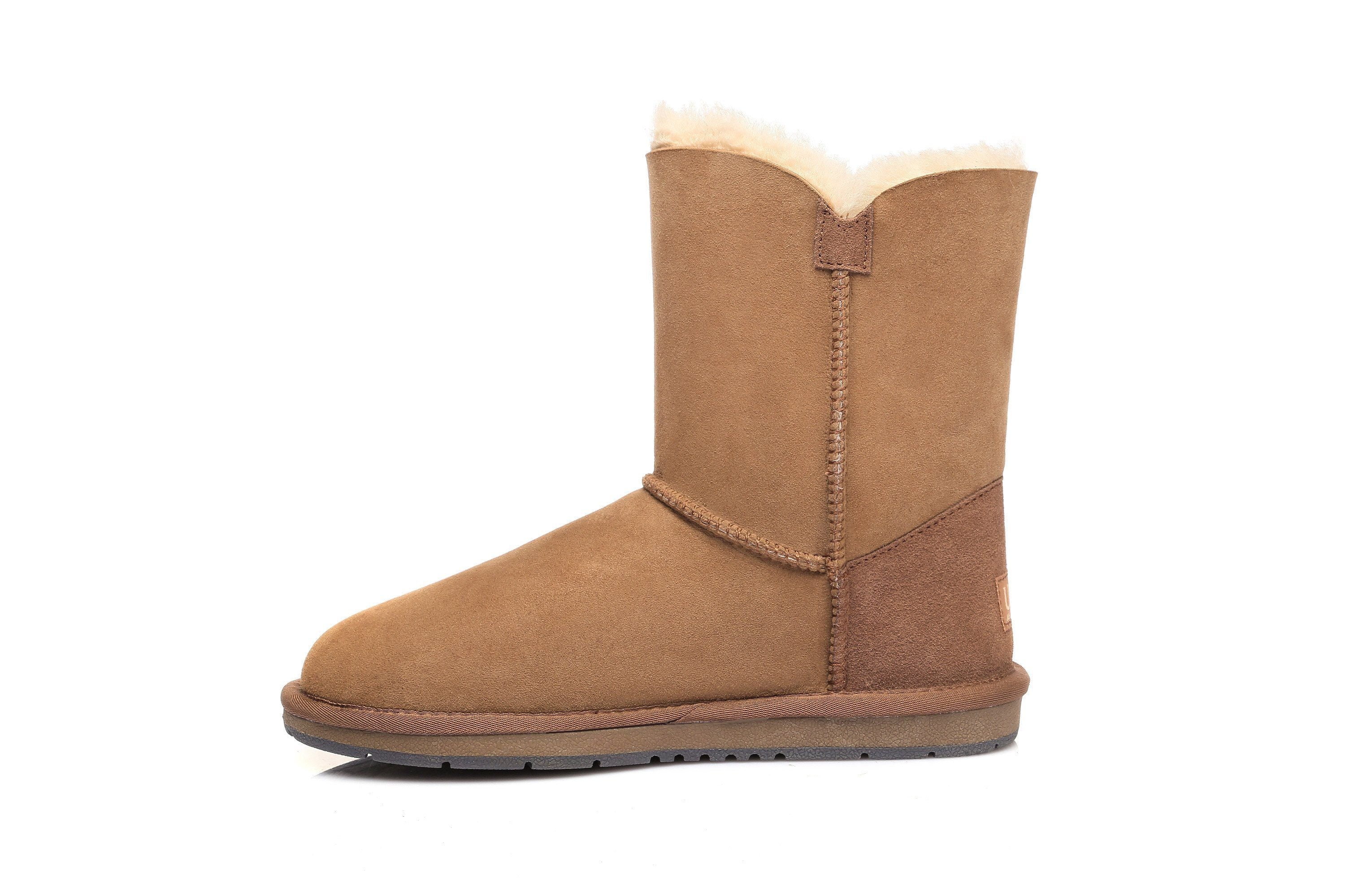 Australian Shepherd Short Button Crystal Women&