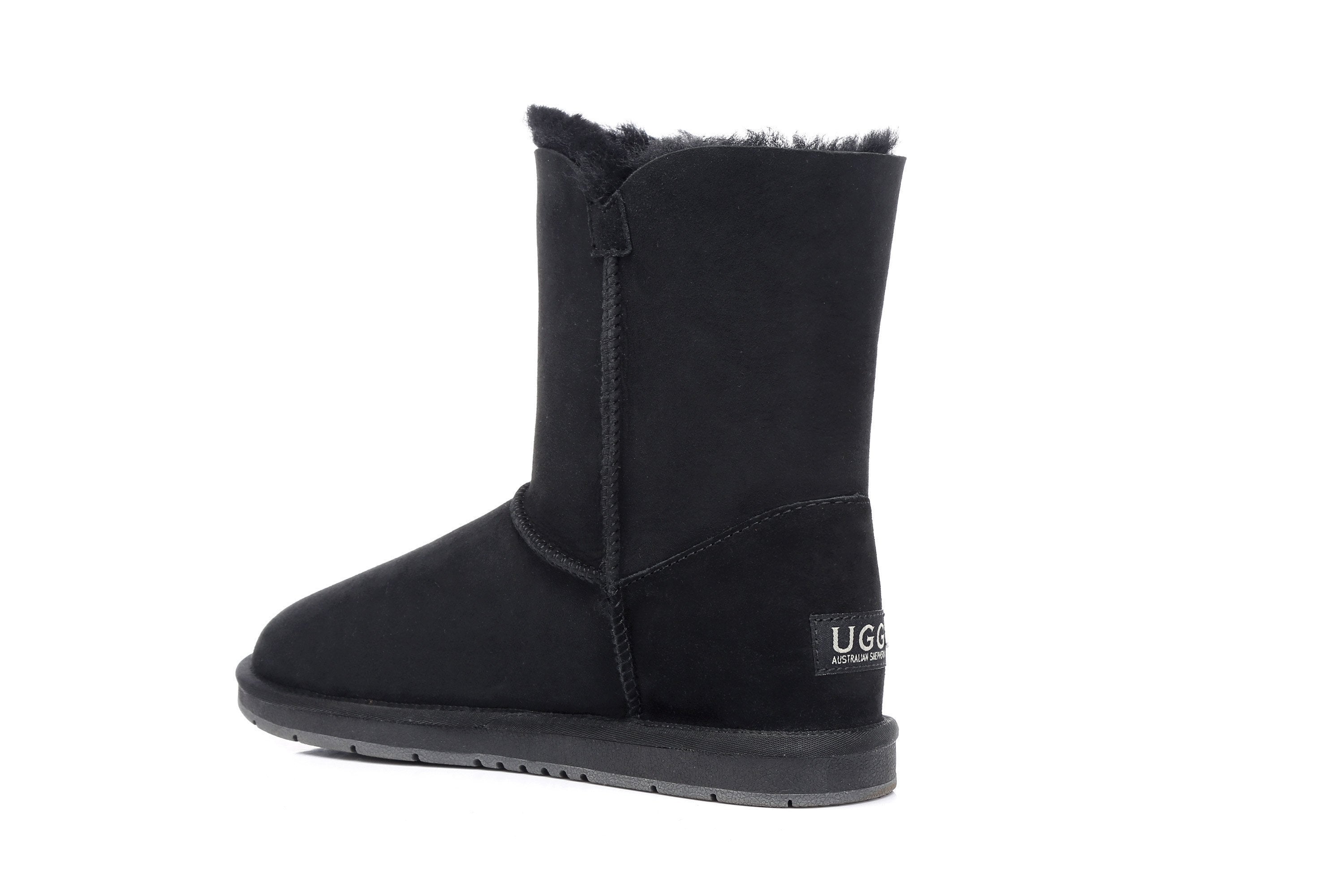 Australian Shepherd Short Button Crystal Women&