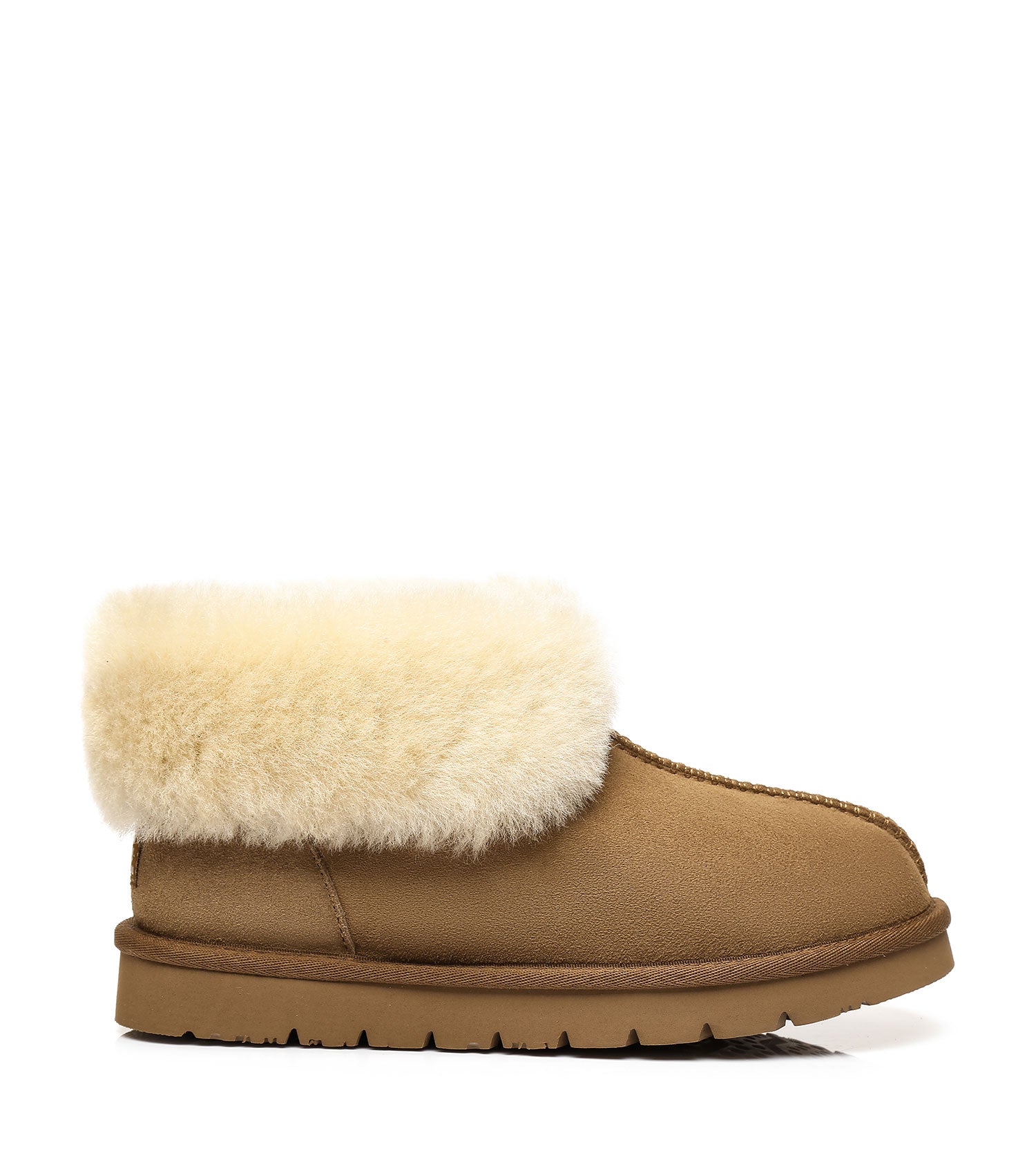 Australian Shepherd UGG Slippers Mallow Double Face Sheepskin Unisex Ankle Collar Slipper Water Resistant-Slippers-PEROZ Accessories