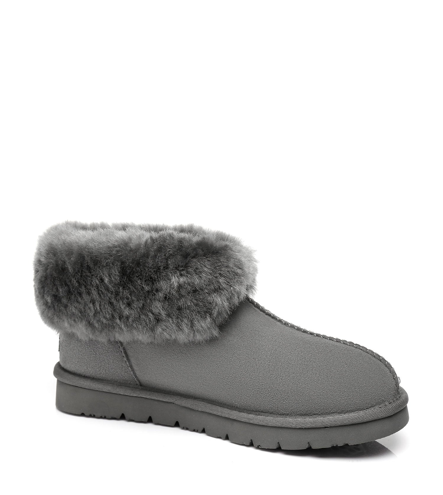 Australian Shepherd UGG Slippers Mallow Double Face Sheepskin Unisex Ankle Collar Slipper Water Resistant-Slippers-PEROZ Accessories