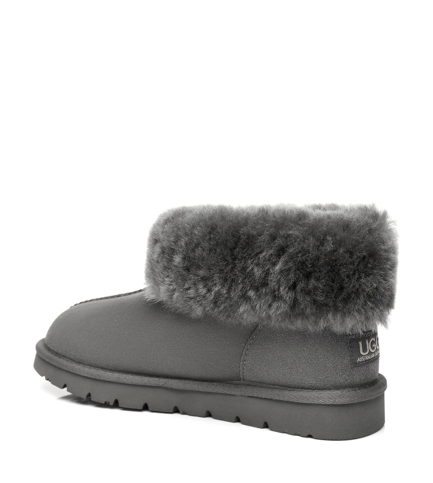 Australian Shepherd UGG Slippers Mallow Double Face Sheepskin Unisex Ankle Collar Slipper Water Resistant-Slippers-PEROZ Accessories