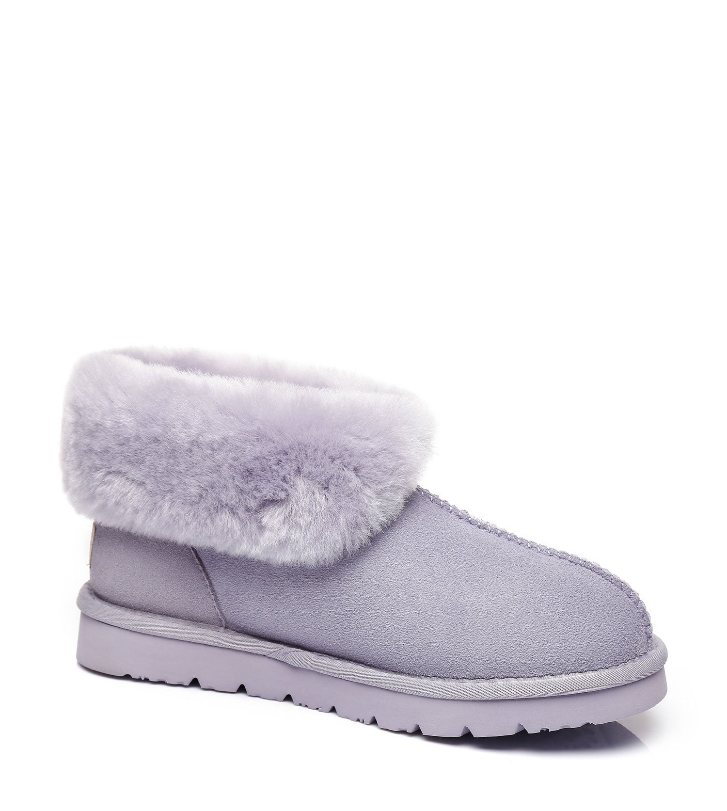 Australian Shepherd UGG Slippers Mallow Double Face Sheepskin Unisex Ankle Collar Slipper Water Resistant-Slippers-PEROZ Accessories