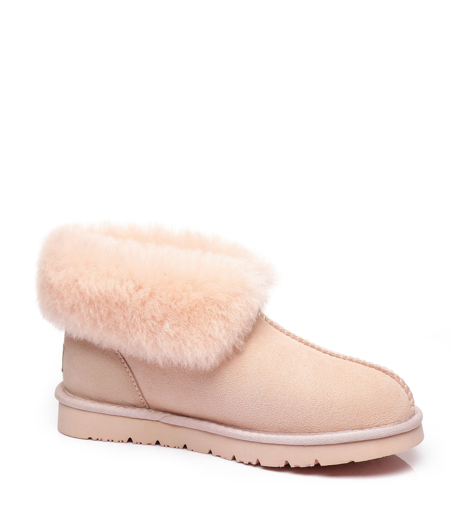 Australian Shepherd UGG Slippers Mallow Double Face Sheepskin Unisex Ankle Collar Slipper Water Resistant-Slippers-PEROZ Accessories