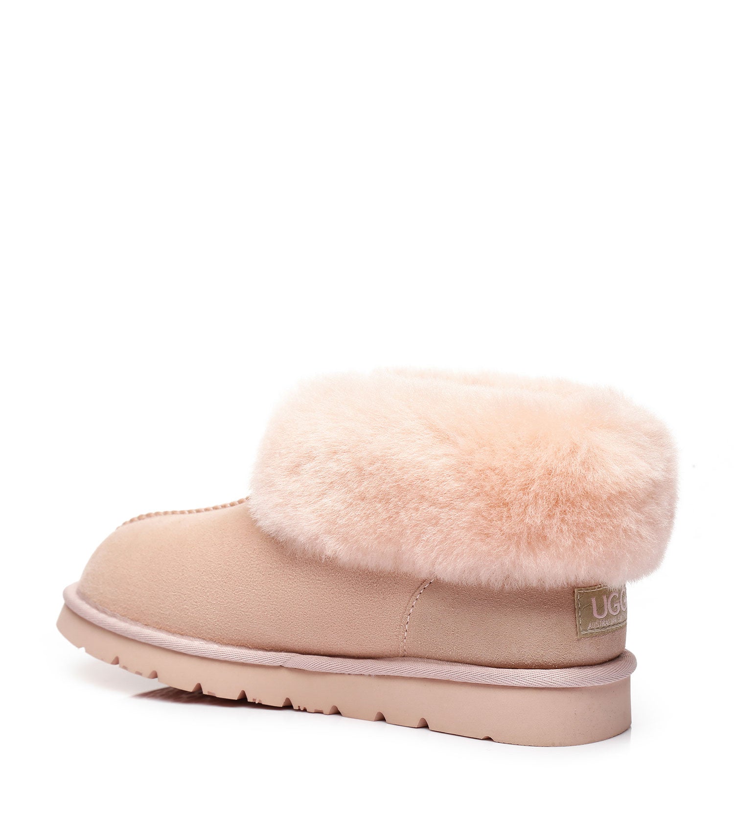 Australian Shepherd UGG Slippers Mallow Double Face Sheepskin Unisex Ankle Collar Slipper Water Resistant-Slippers-PEROZ Accessories