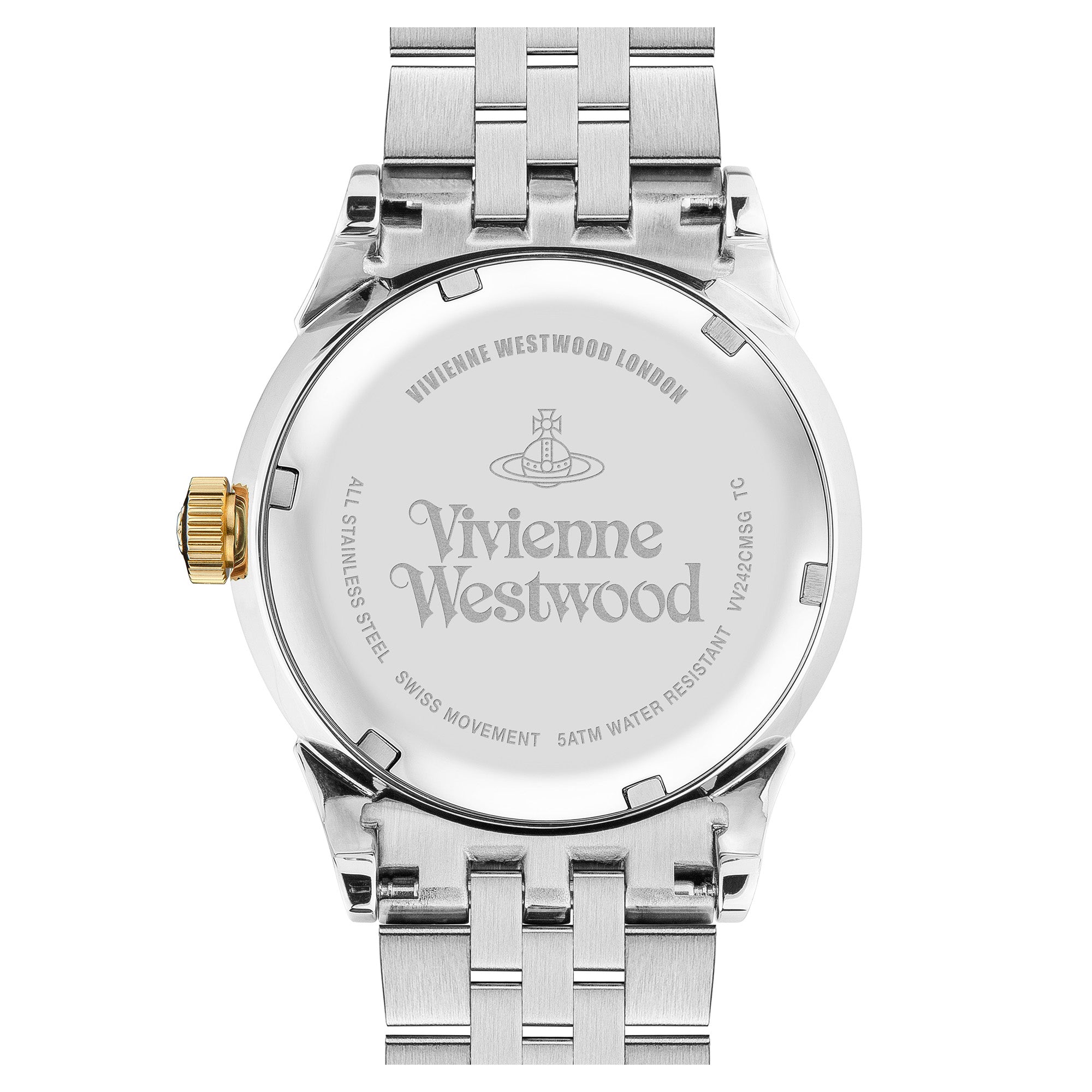 Vivienne Westwood Seymour Homme Watch Gold Dial-PEROZ Accessories