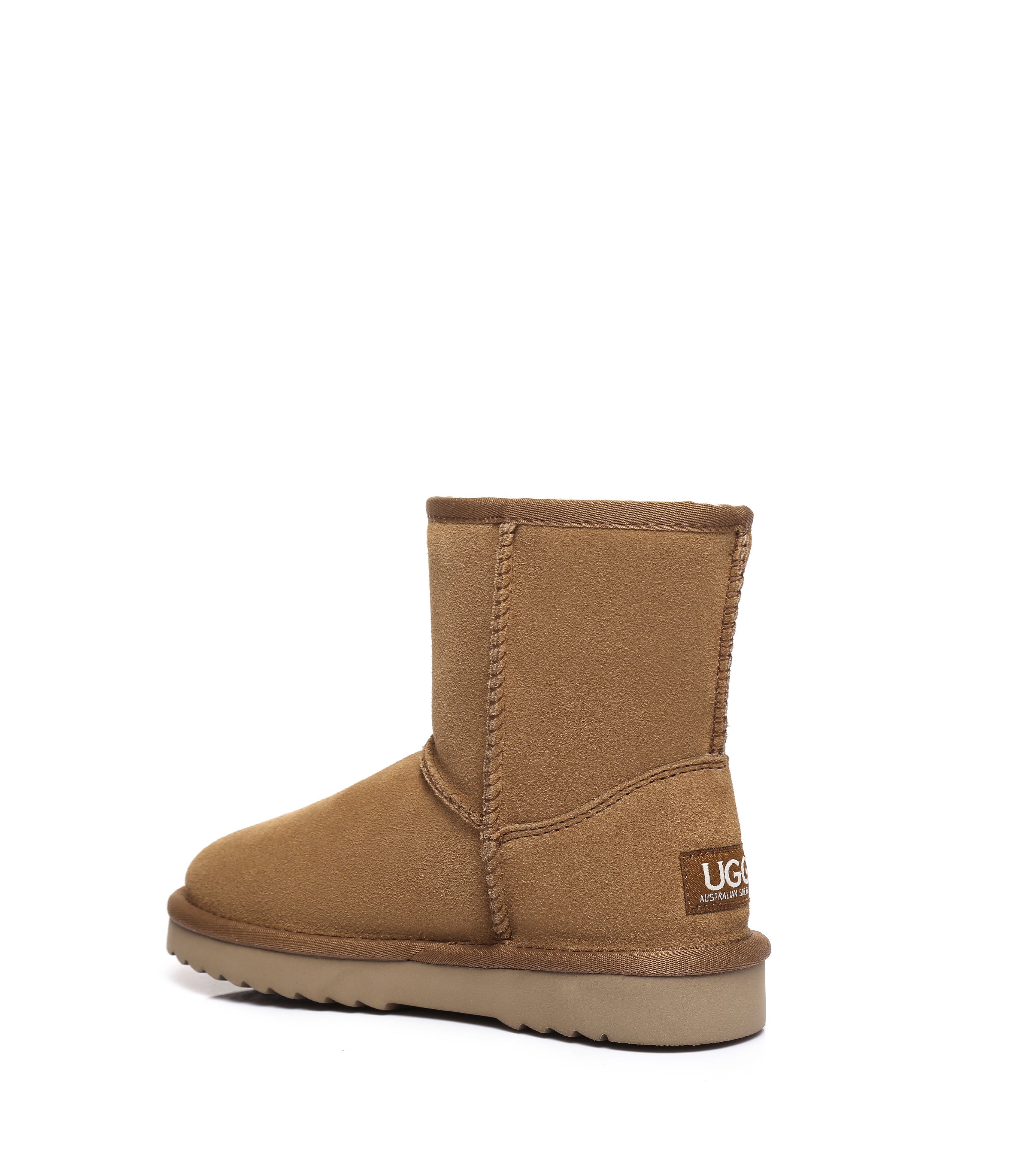 Australian Shepherd Kids Short Zipper UGG Boots - 571003-Boots-PEROZ Accessories