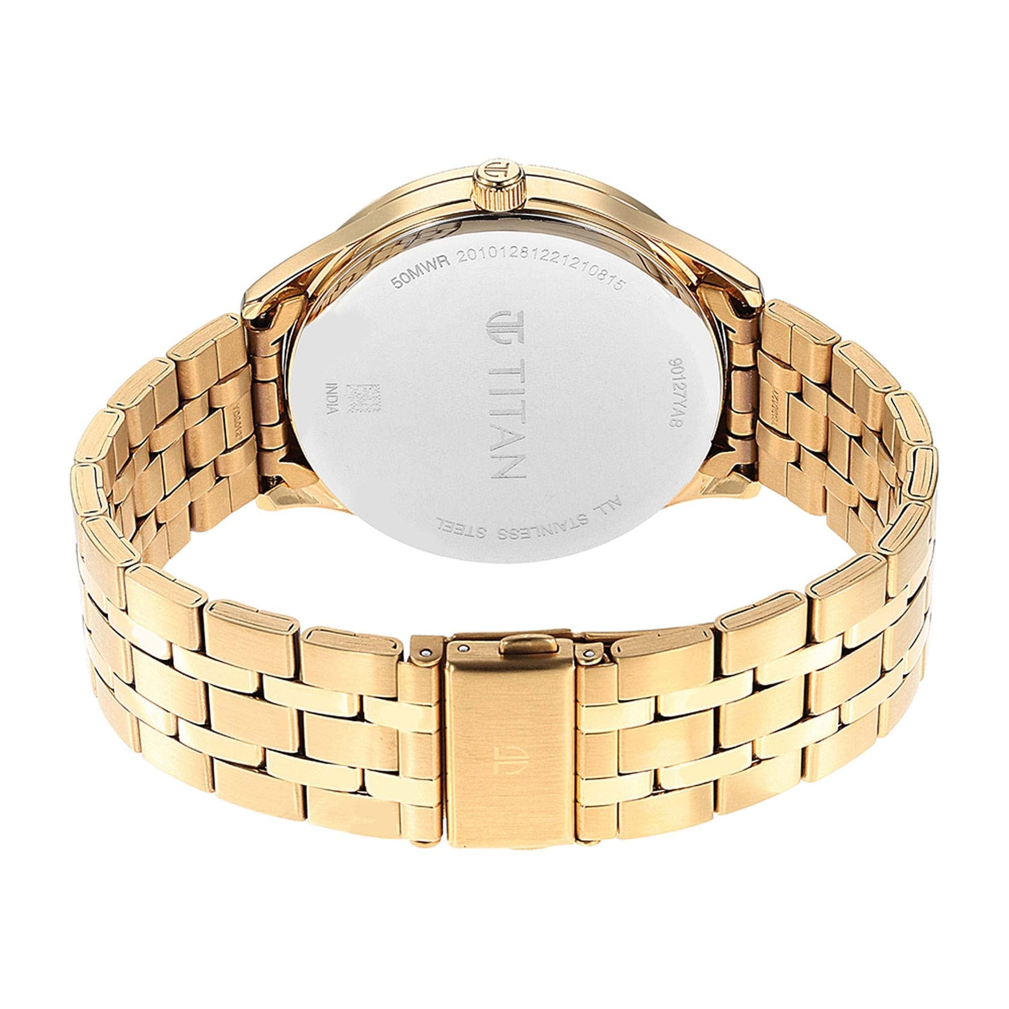 Titan Opulent III Silver Dial Multifunction Watch for Men-PEROZ Accessories