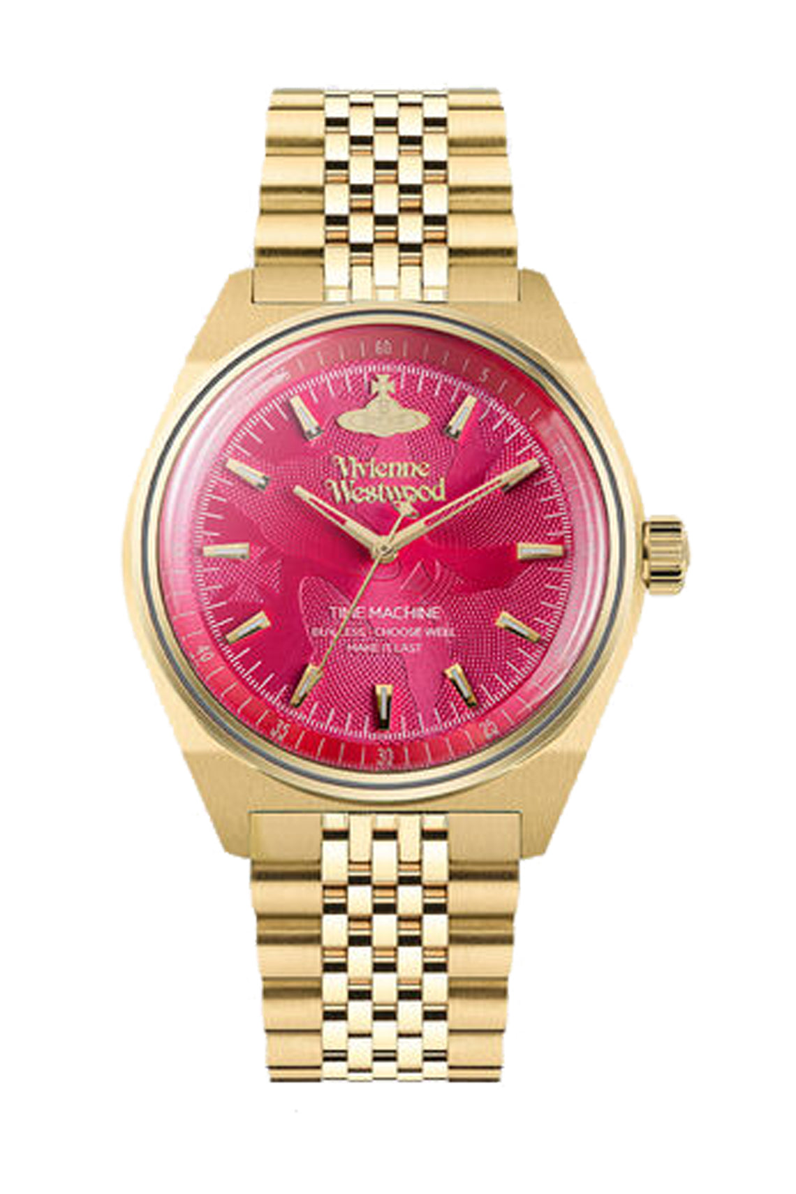 Vivienne Westwood Lady Sydenham 39mm Gold & Pink Watch-PEROZ Accessories