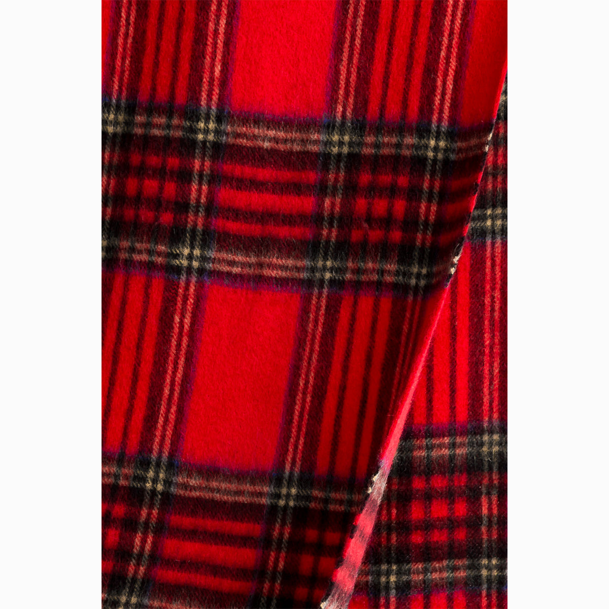 Ugg 100% Wool Scarf Check Red and Navy-Scarves-PEROZ Accessories