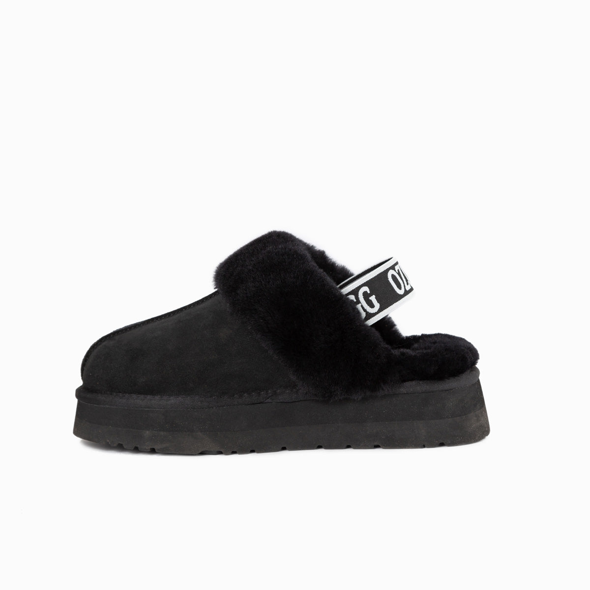 Ugg Platform Slipper (Elastic Backstrap)-Slippers-PEROZ Accessories