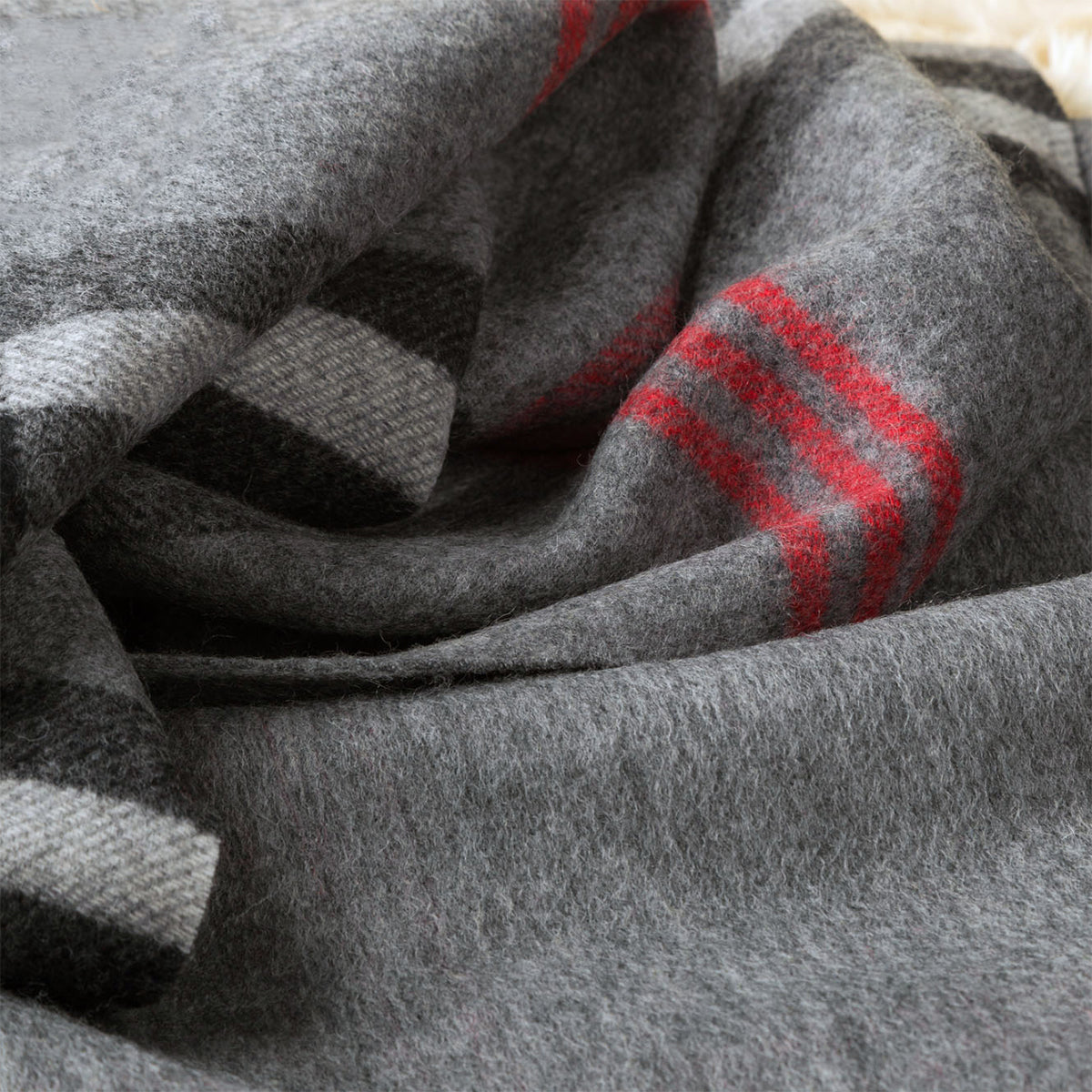 Ugg 100% Australian Merino Wool Reversible Wrap Grey-Wrap-PEROZ Accessories