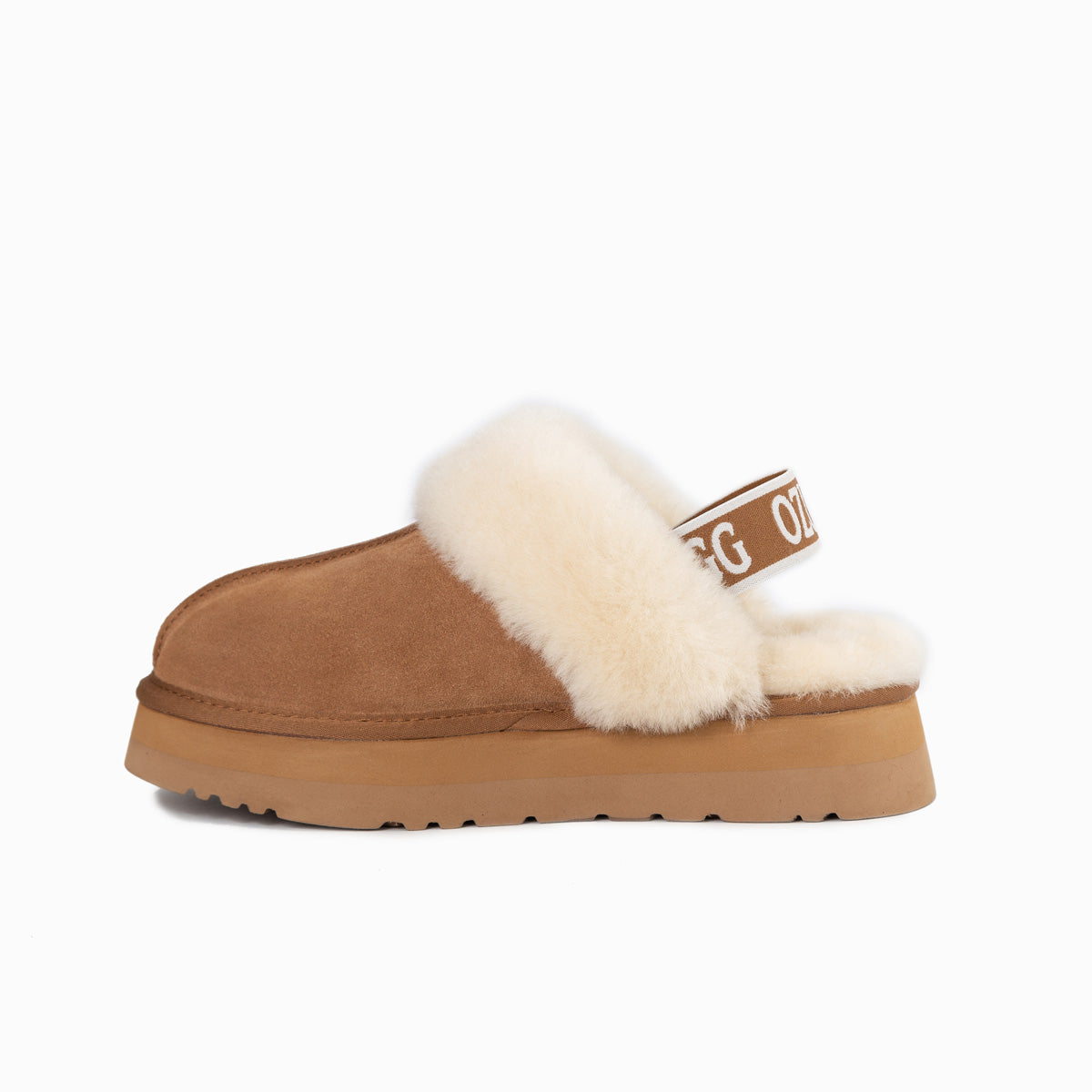 Ugg Platform Slipper (Elastic Backstrap)-Slippers-PEROZ Accessories