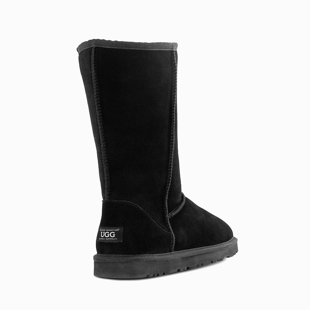 Ugg Boots Genuine Australian Sheepskin Unisex Long Classic Suede-Boots-PEROZ Accessories